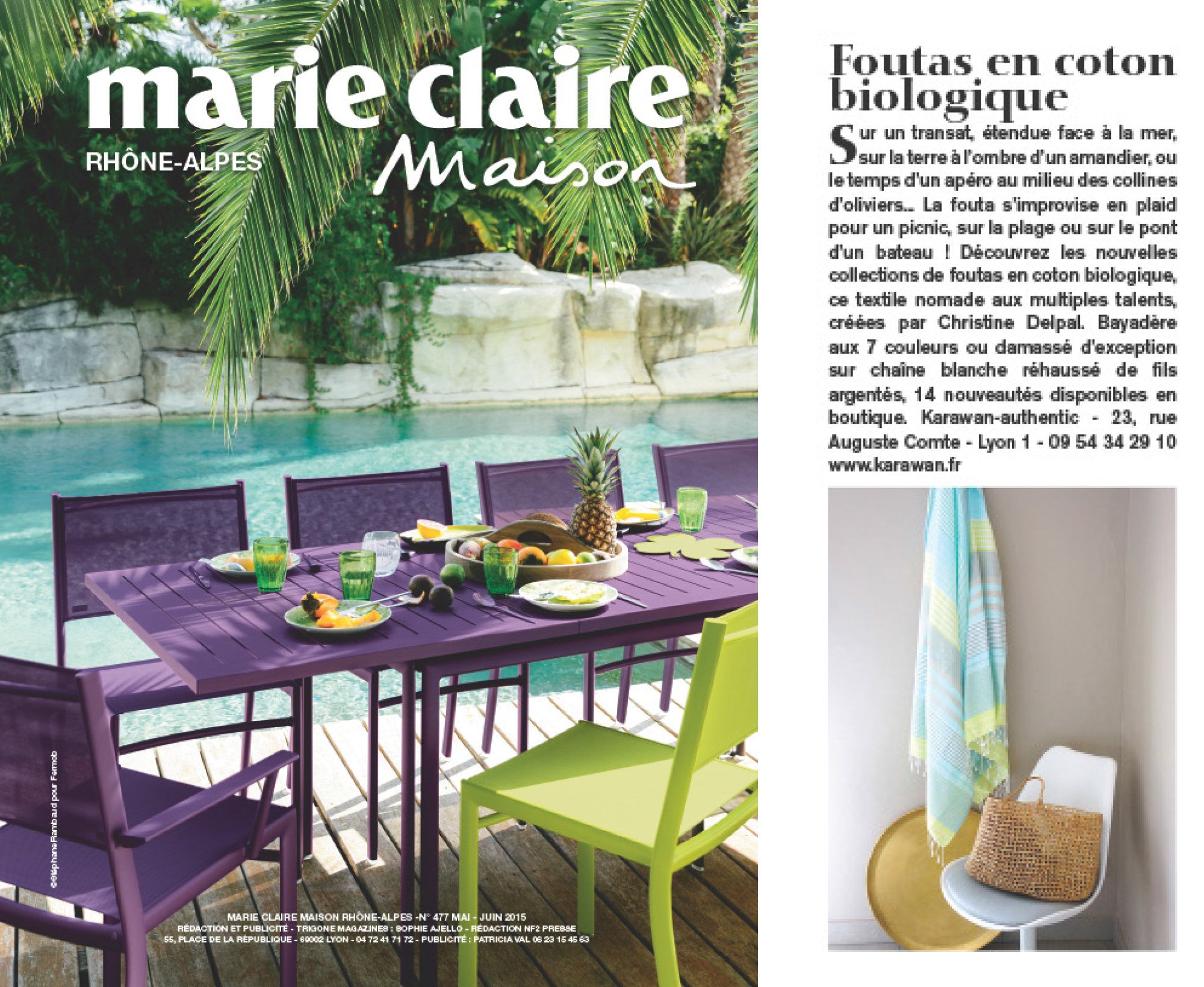 Marie-claire MAISON, mai 2015