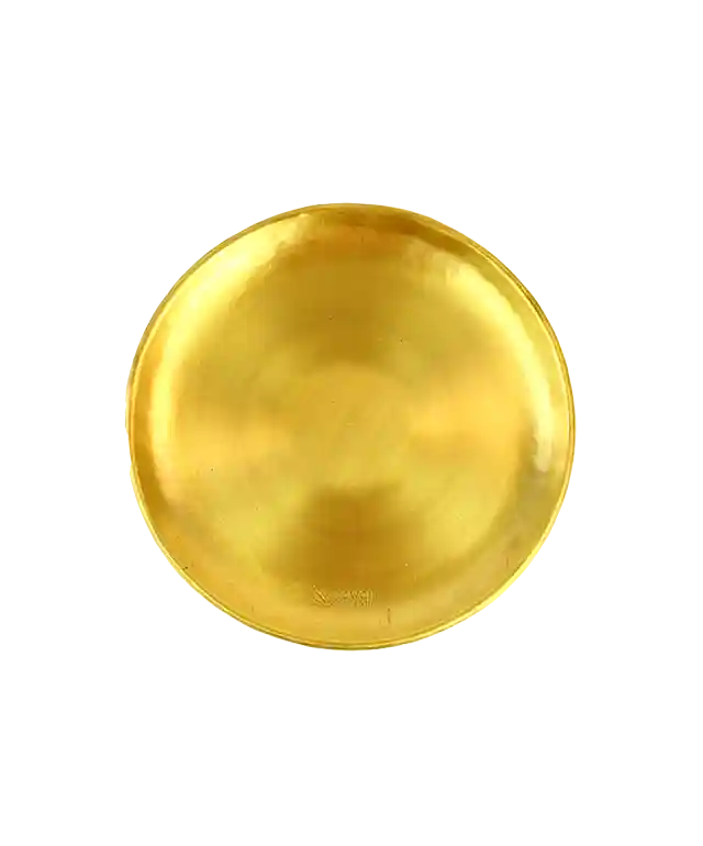 Ensemble de coupelles en laiton doré de la marque Karawan, feuillages décoratifs