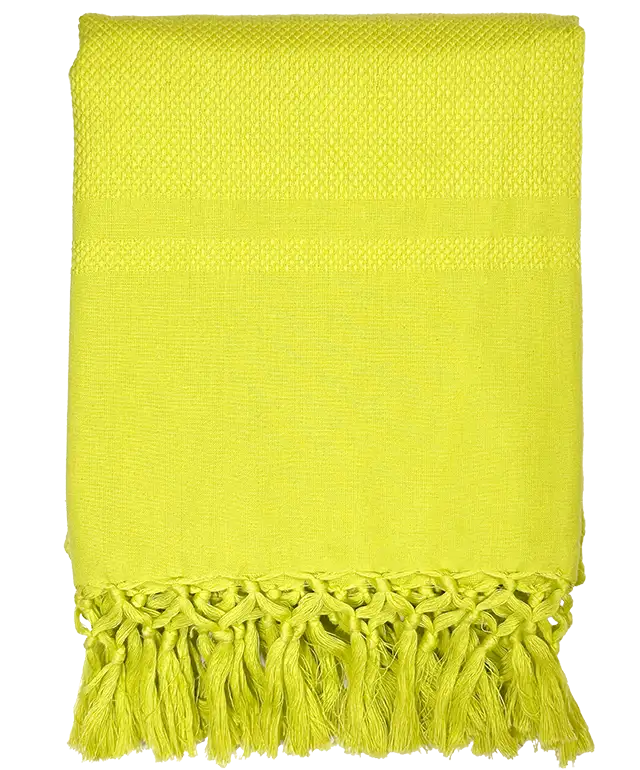 Basil-coloured fouta Dhoti by Karawan, worn by a woman as a shirt