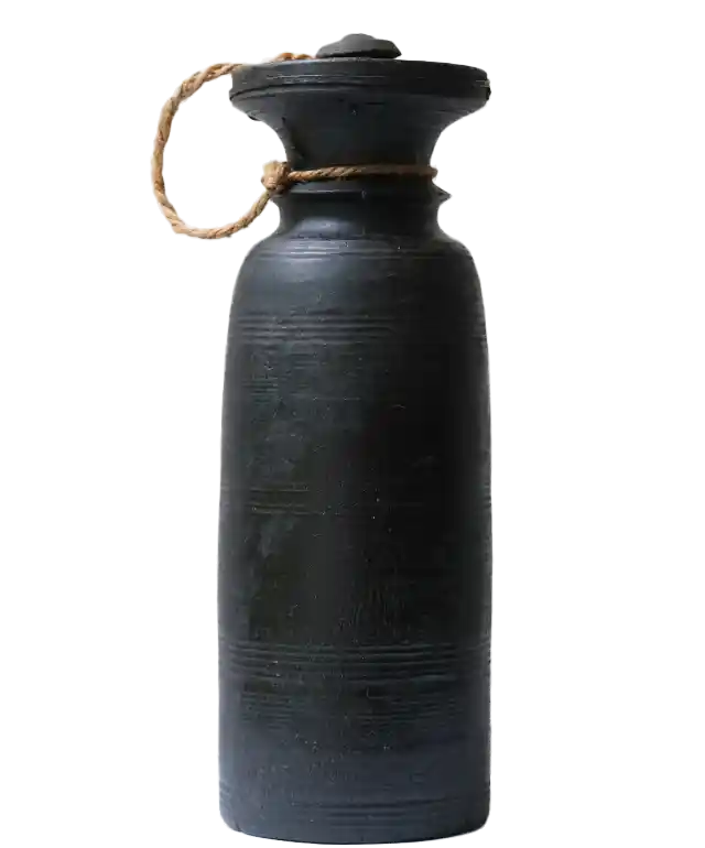 Pot en bois, à beurre de Yak de l'Himalaya modèle n°2, de la marque Karawan authentic