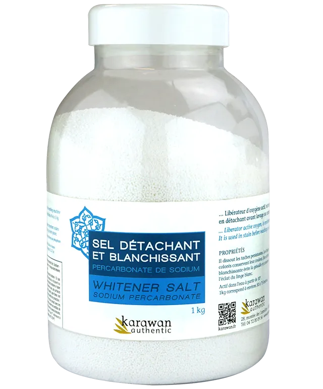 Stain-removing and bleaching salt, sodium percarbonate