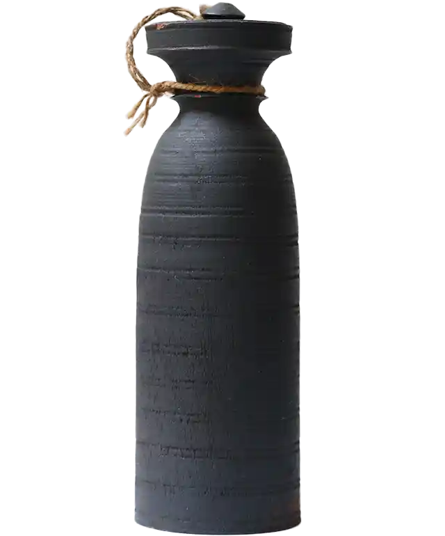 Pot en bois, à beurre de Yak de l'Himalaya modèle n°3, de la marque Karawan authentic