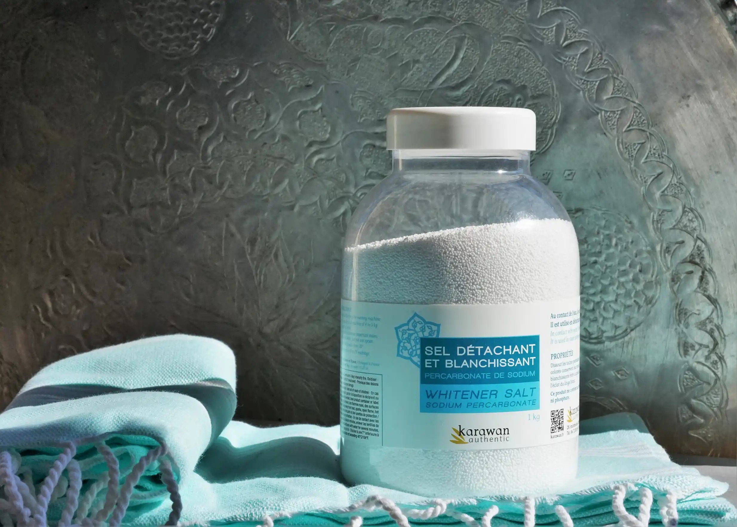 Sel détachant et blanchissant, percarbonate de sodium