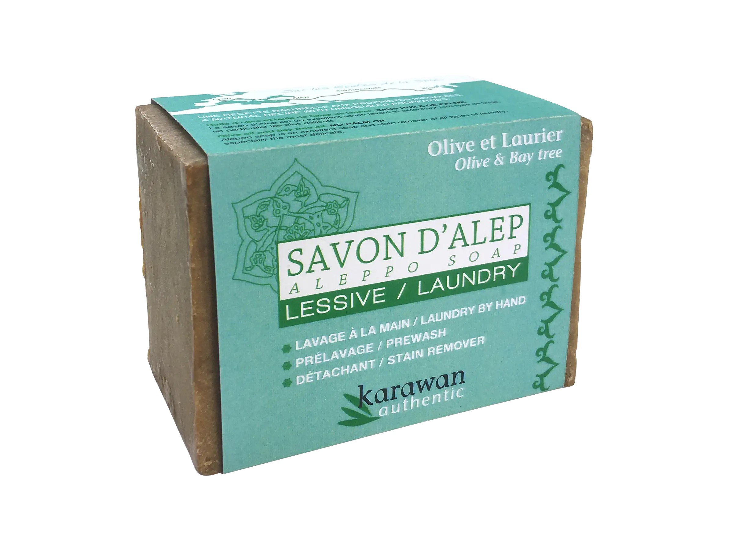 Savon d'Alep lessive en bandeau, photo détourée du produit