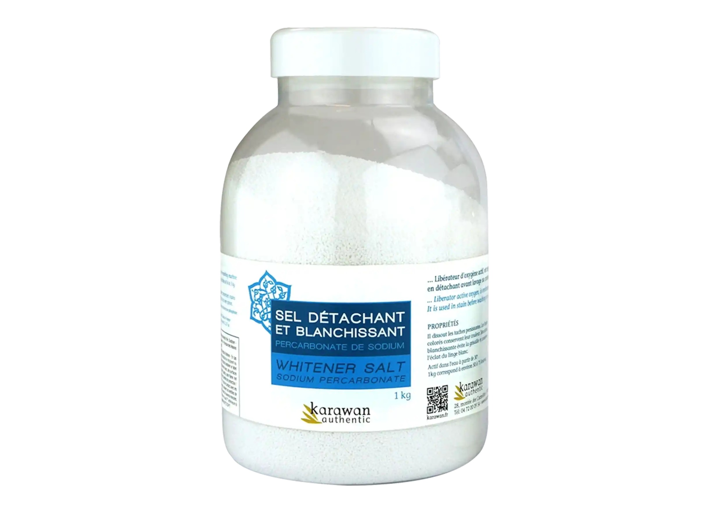 Stain-removing and whitening salt for laundry, in a jar Stain-removing and whitening salt for laundry, in a jar