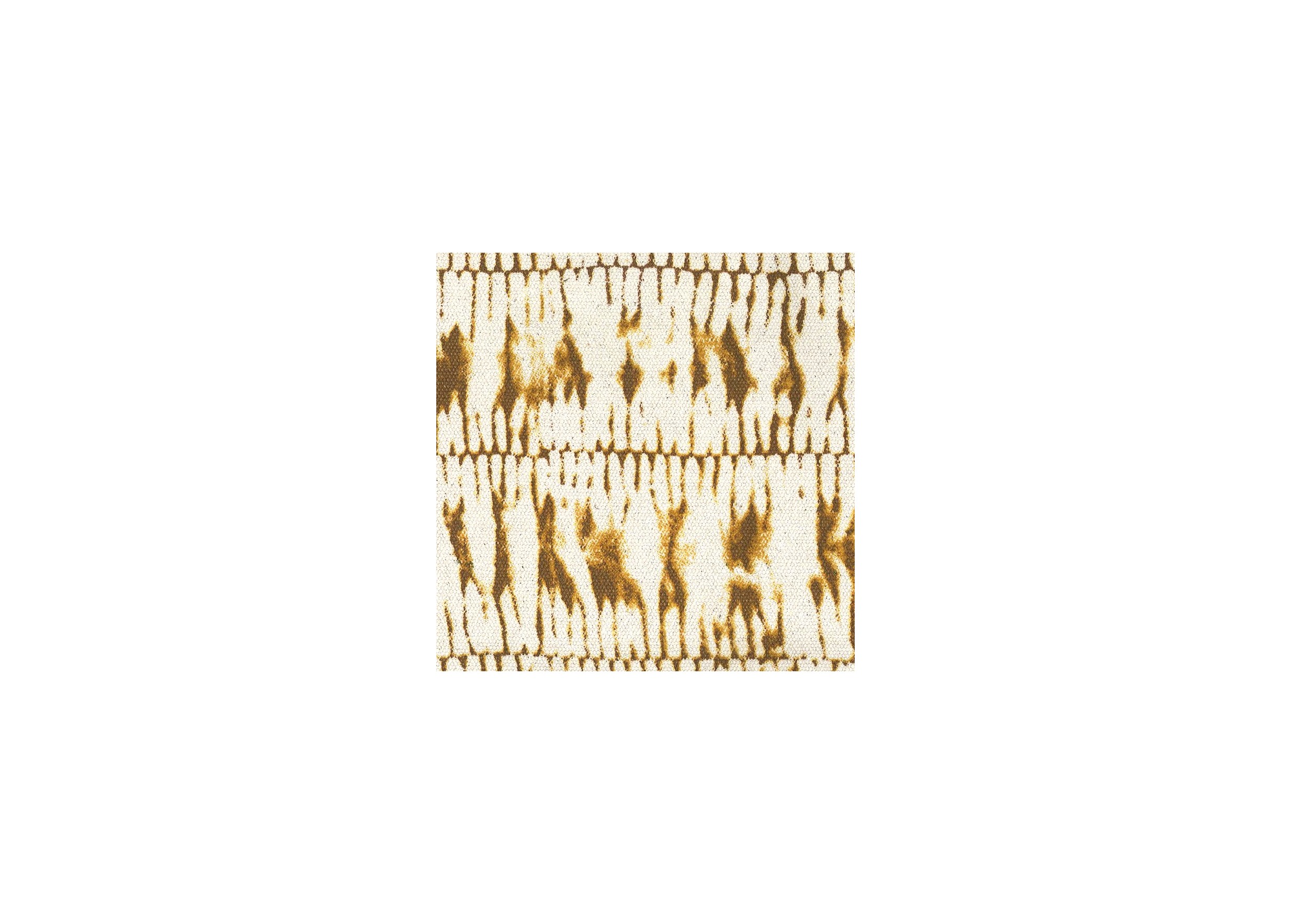 Printed motifs for a toiletry bag in saffron cotton canvas, from the Shade range