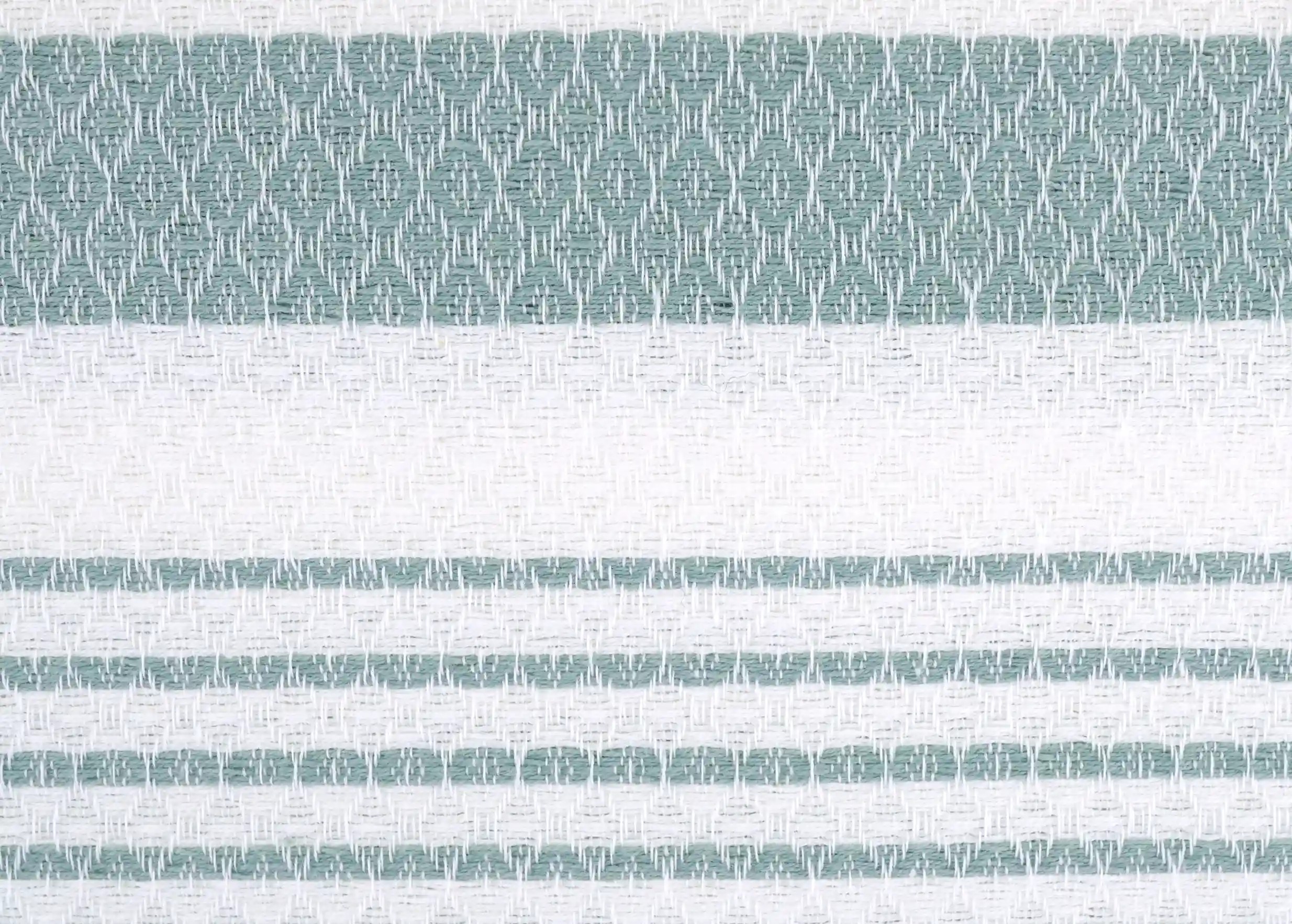 Zoom on a mirage-coloured fouta, from the White Sand collection, organic cotton