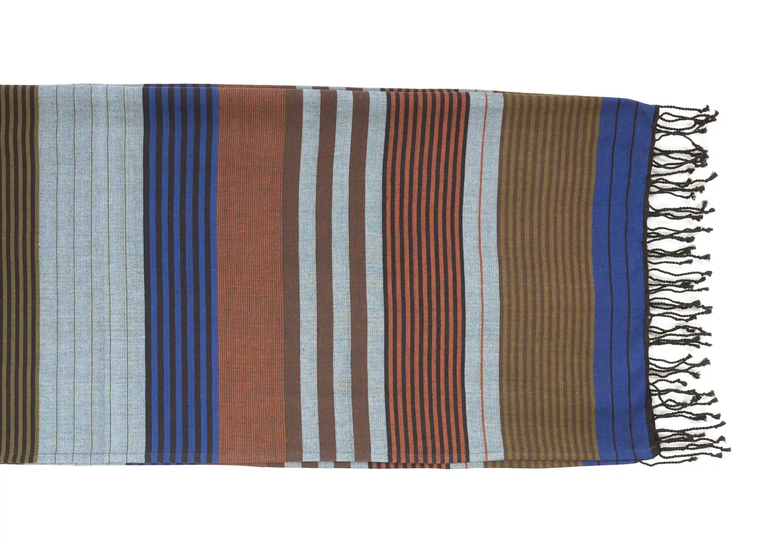 Fouta coton bio Célèste de la collection Ébène, photo prise en packshot