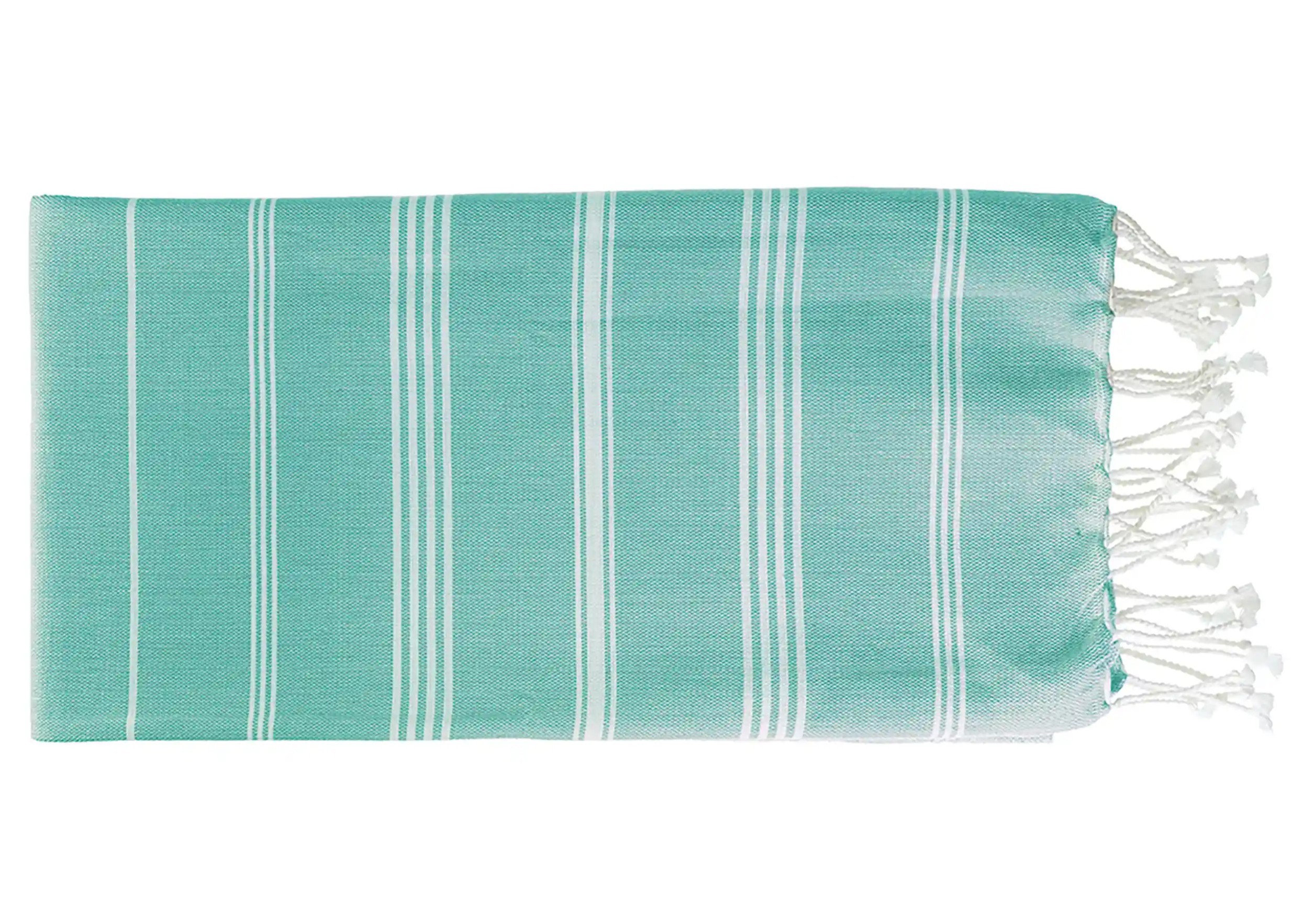 Fouta coton bio menthe Hammam, photo prise en packshot Fouta coton bio menthe Hammam, photo prise en packshot