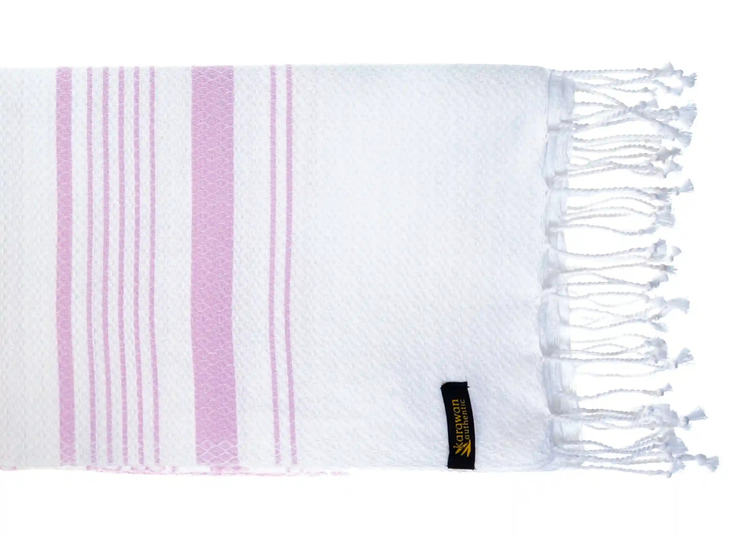 parma-coloured White Sand organic cotton fouta, packshot