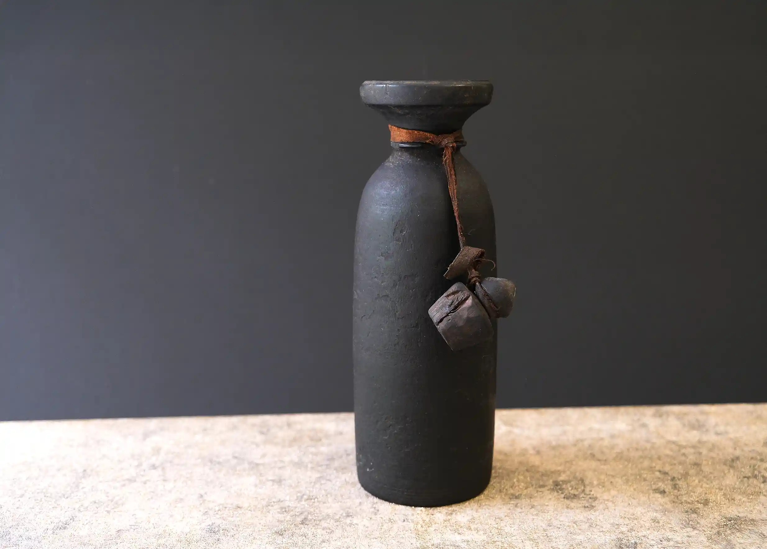 Wooden pot, Himalayan yak butter model no. 6, from the Karawan Authentic brand