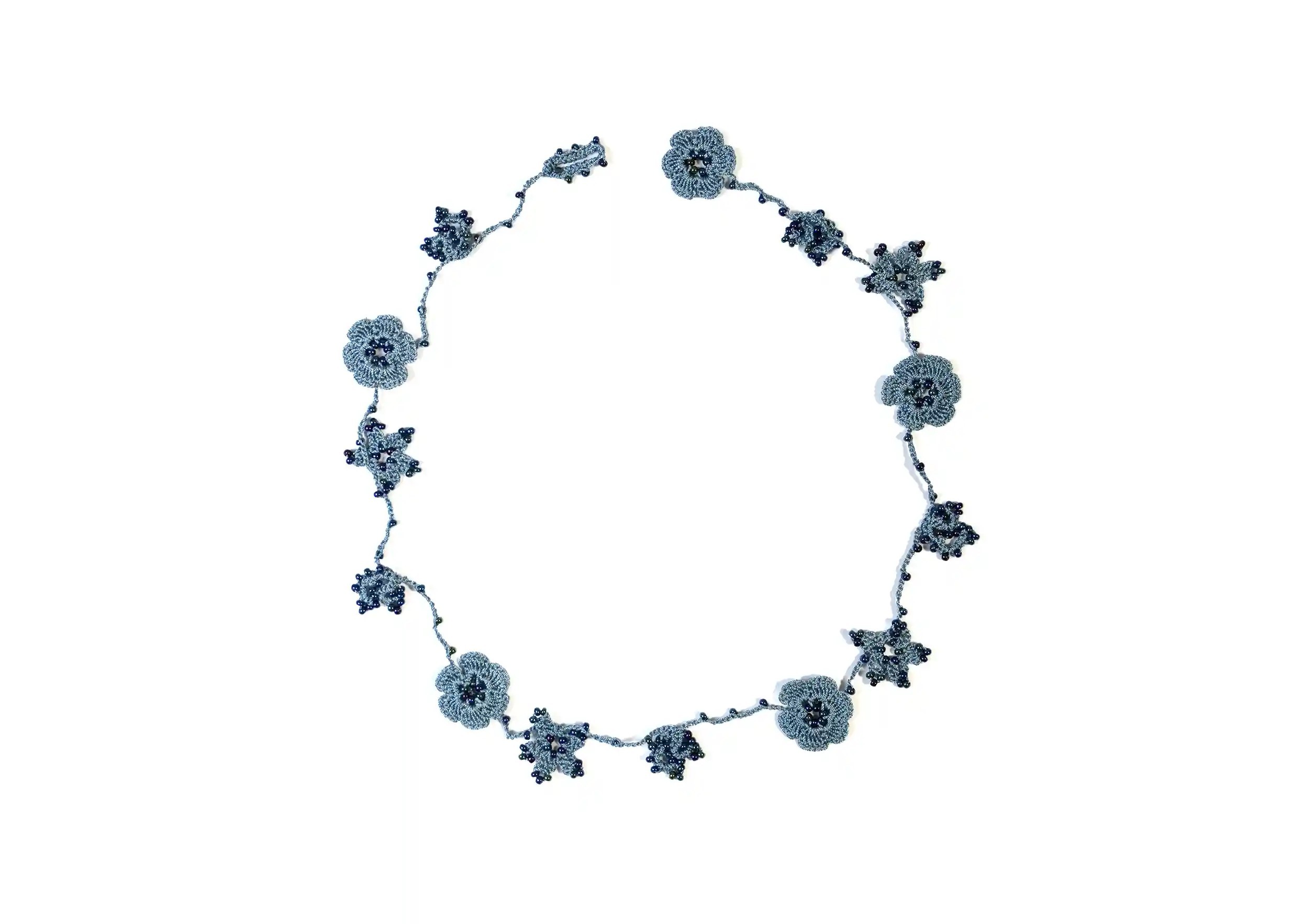 Tour de cou en fil et perles, Crystal