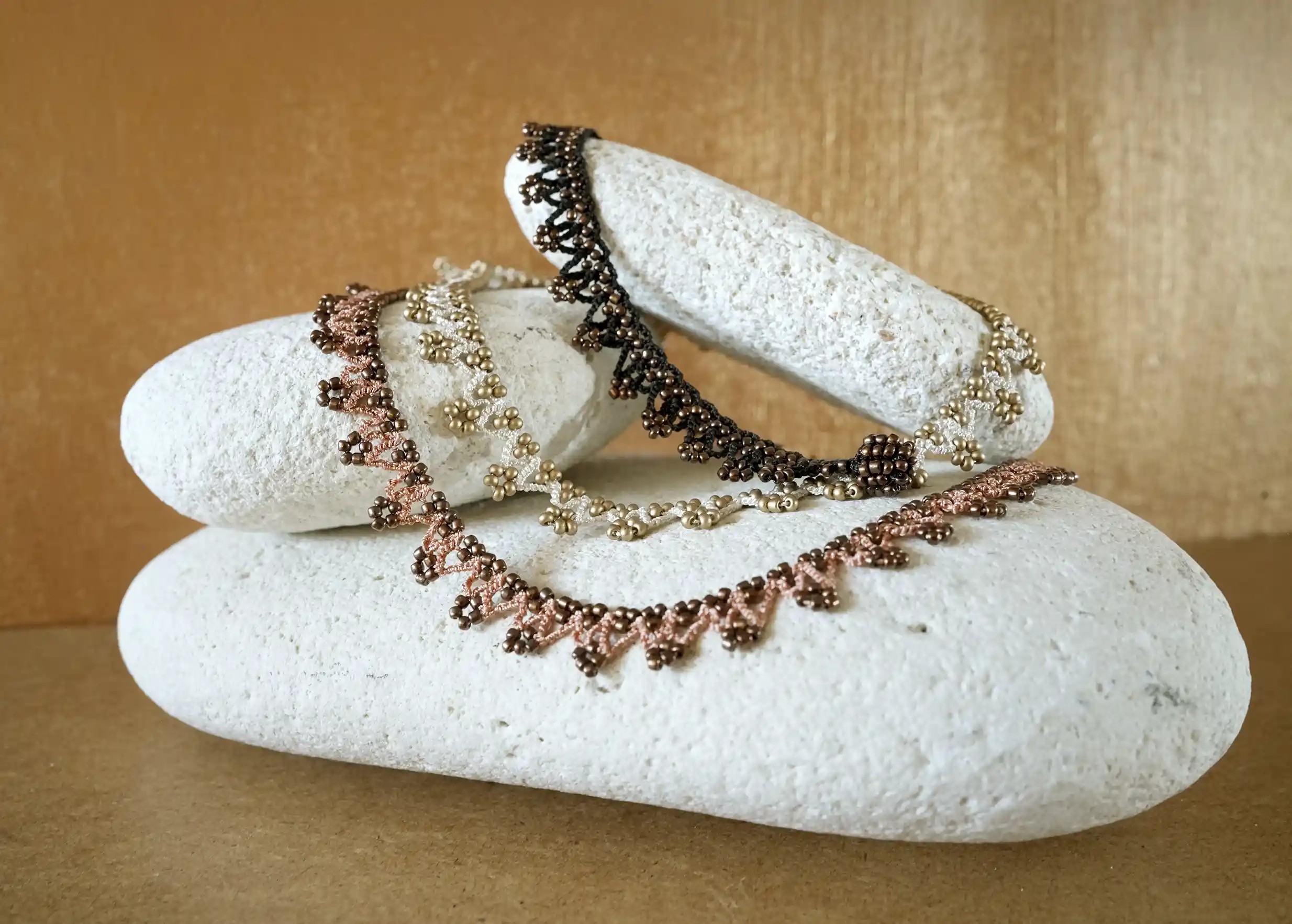 Complementary trio of necklaces from the Karawan Authentic brand