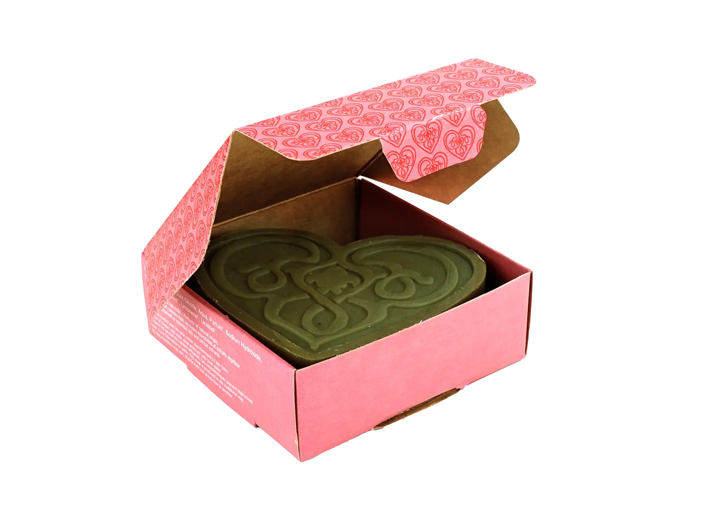 Savon d'Alep à la senteur florale Asmaa dans son coffret rose