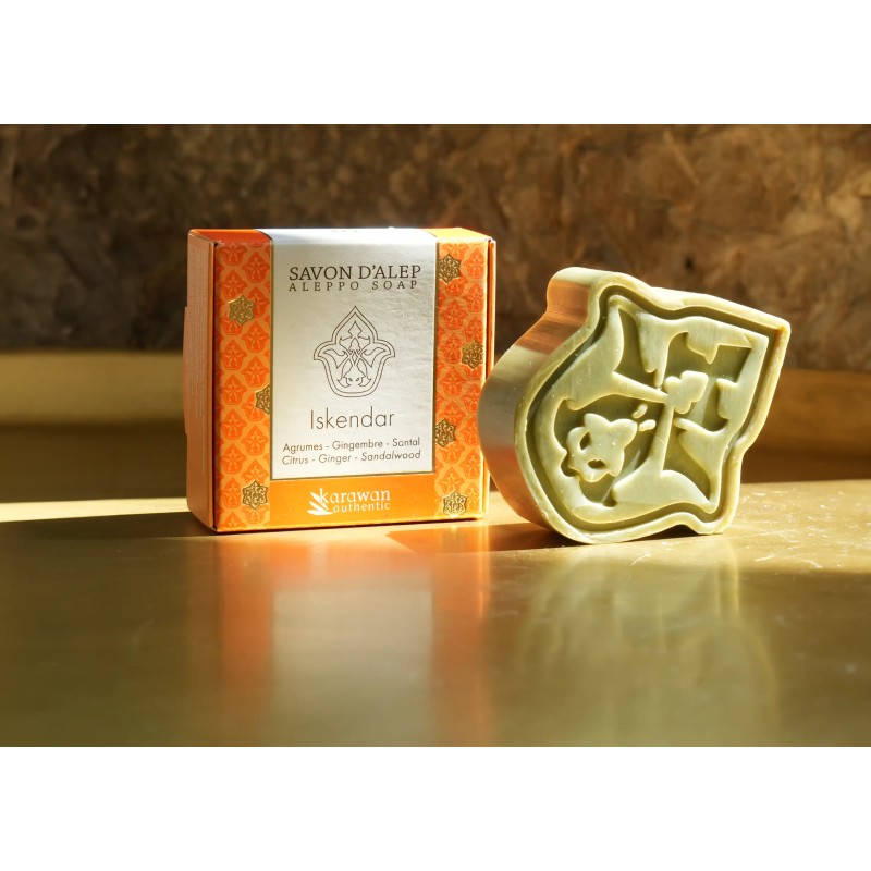 Savon D'Alep 100g Parfumé à La Fleur D'oranger - Naturel, Marque Alepeo
