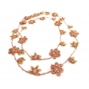Long Necklace "Crystal" Cinnamon
