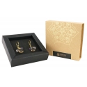 Earrings "Grapes", Green Onyx 3µ Gold