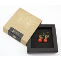 Boucles d'oreilles "Grapes", Cornaline