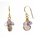 Boucles d'oreilles "Grapes", Topaze