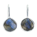 Earrings silver "Drop" Labradorite