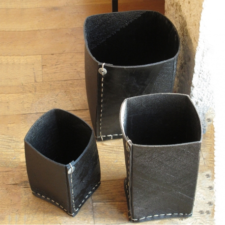 Square Planter in recycled tyres - Large