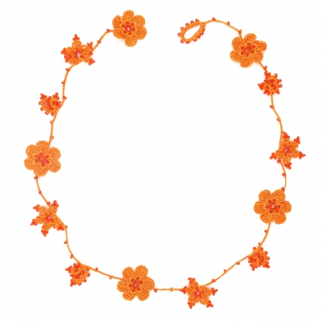 Necklace "Crystal" Papaya