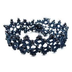 Bracelet "Husnu" Noir carbone