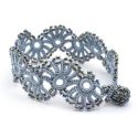 Bracelet "Yelin" Gris perle