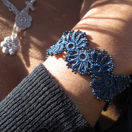 Bracelet "Yelin" Bleu nuit