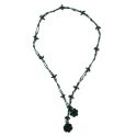 Bracelet et collier "Chainette" Noir carbone