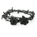 Bracelet et collier "Chainette" Noir carbone