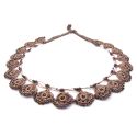 Necklace "Eda" Golden sand