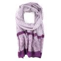 Sarong-scarve Zigblock, Plum