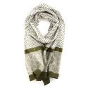 Sarong-scarve Zigblock, Olive Green
