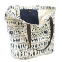 Sac cabas "SHADE" imprimé indigo