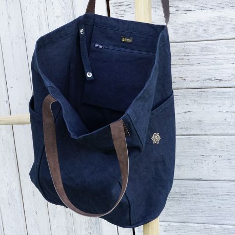 Shopping bag "SHADE" indigo