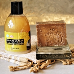 Liquid Aleppo soap certified organic by Ecocert