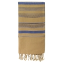 Fouta en coton biologique, Bleu impérial