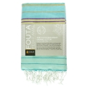 Fouta en coton biologique, Aqua