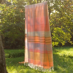 Fouta en coton biologique, Terra cotta