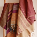 Fouta en coton biologique coloris ARABESK. Tissage à plat