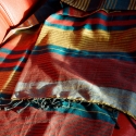 Fouta en coton biologique, Redblue