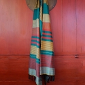 Fouta en coton biologique, Redblue