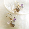 Boucles d'oreilles "Grapes", Topaze