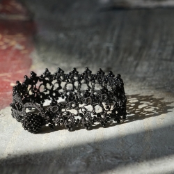 Bracelet "Husnu" Noir carbone