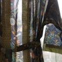 Linen, organic cotton and jute "Chess" stole
