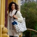 Sac cabas "SHADE" imprimé indigo