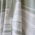 Linen, organic cotton and jute "Chess" stole