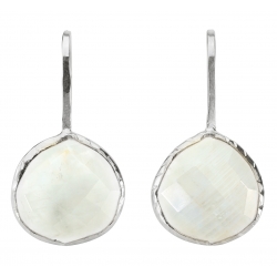 Boucles d'oreilles argent "Drop" Pierre de lune