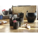 Cache-pot carré en pneu recyclé - grand modèle